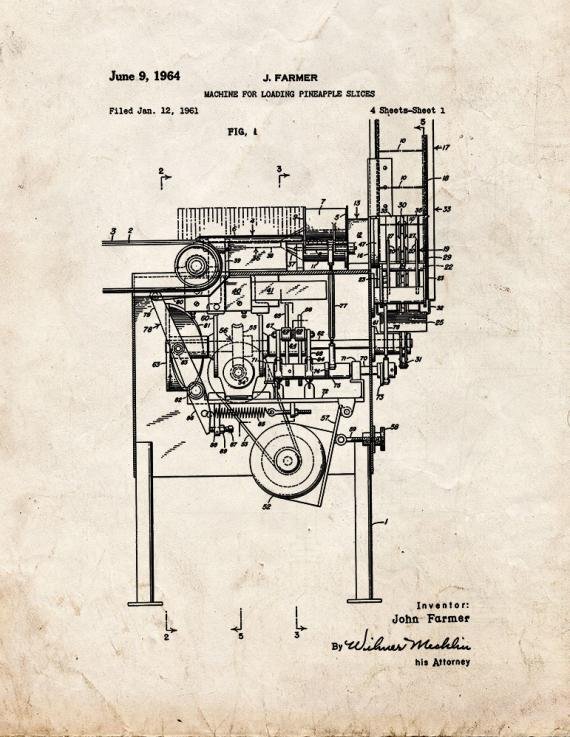 Patent Blueprint 3387 1 12 A4 Photo Print