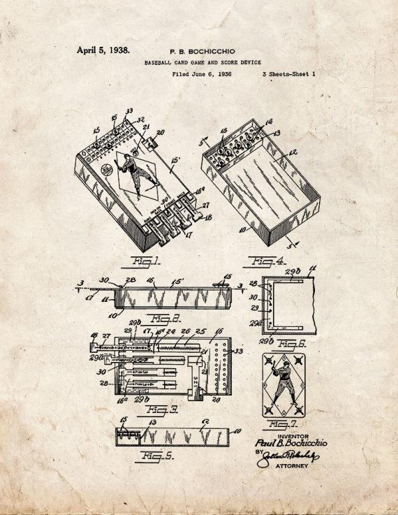 Patent Blueprint 3390 1 12 A4 Photo Print