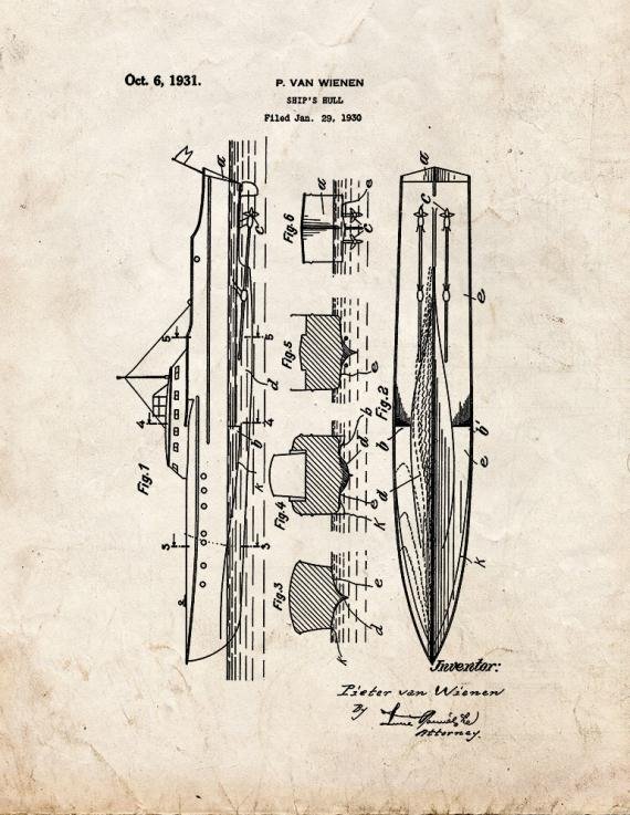 Patent Blueprint 3391 1 12 A4 Photo Print