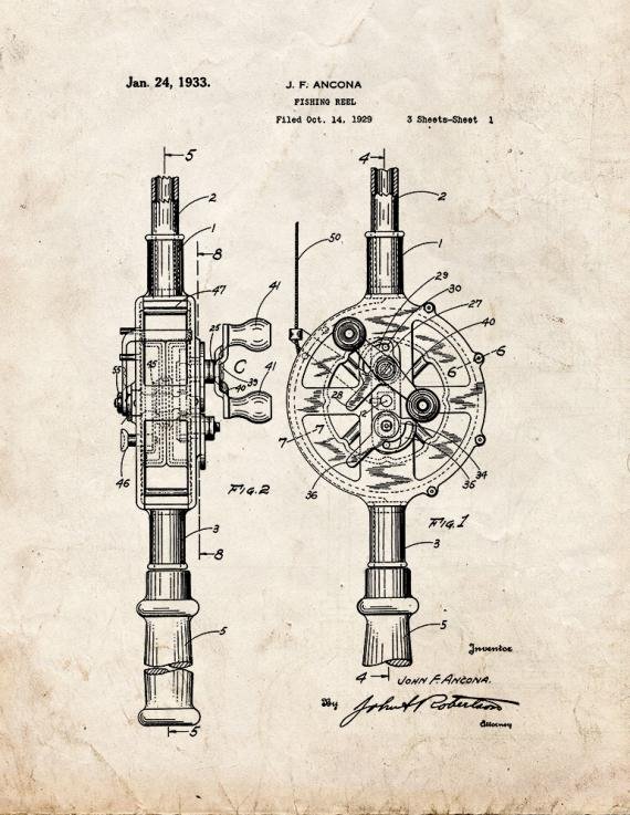Patent Blueprint 3392 1 12 A4 Photo Print