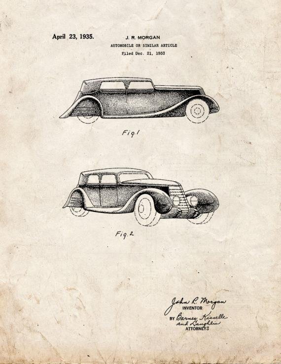Patent Blueprint 340 1 12 A4 Photo Print
