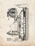 Patent Blueprint 3400 1 12 A4 Photo Print