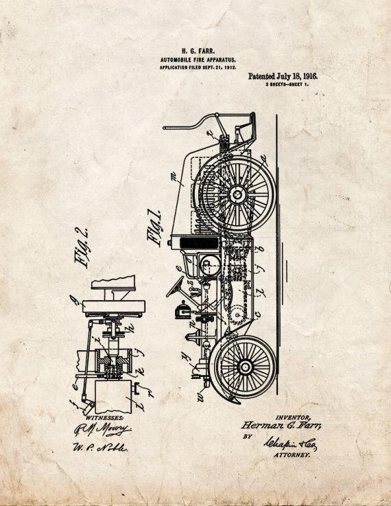 Patent Blueprint 3402 1 12 A4 Photo Print