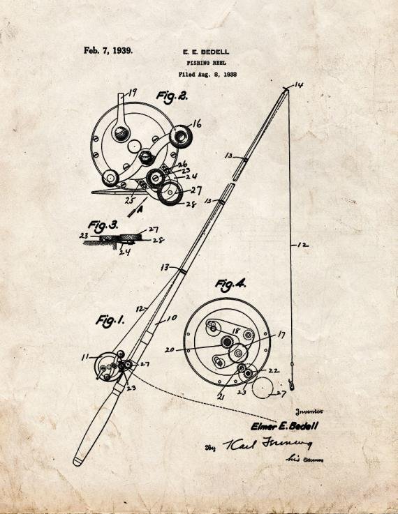 Patent Blueprint 3404 1 12 A4 Photo Print