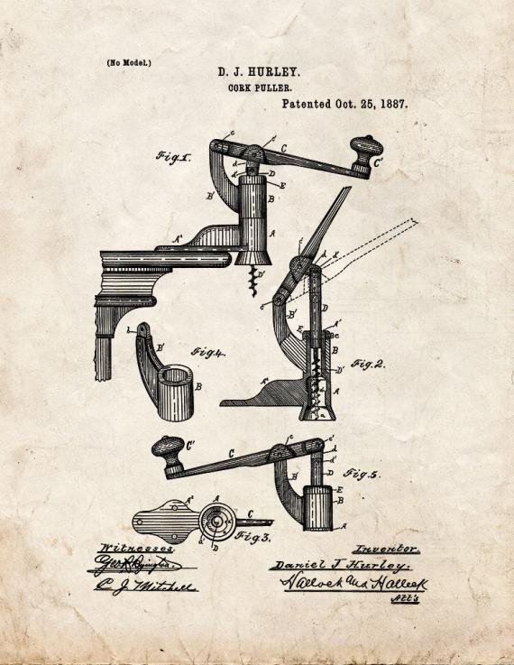 Patent Blueprint 3406 1 12 A4 Photo Print