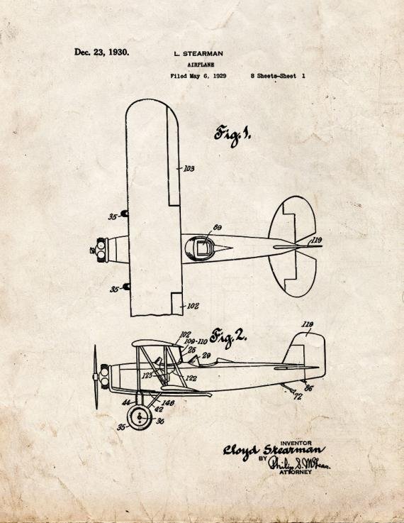 Patent Blueprint 3407 1 12 A4 Photo Print