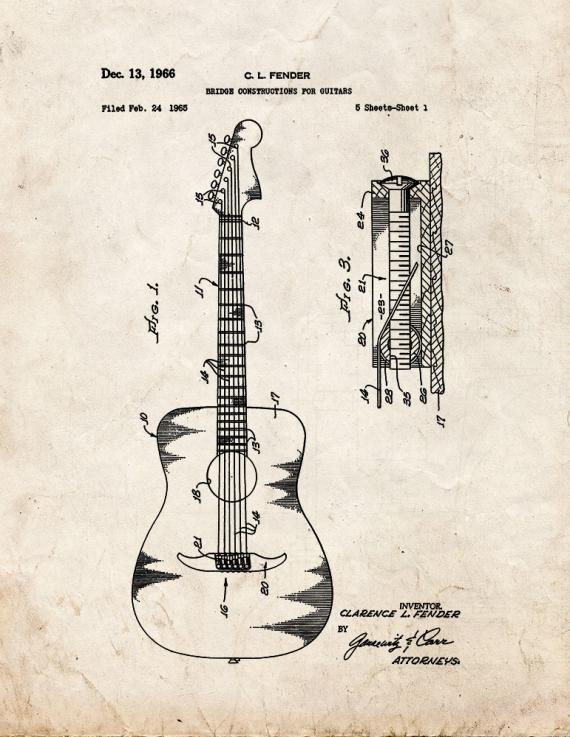Patent Blueprint 3408 1 12 A4 Photo Print