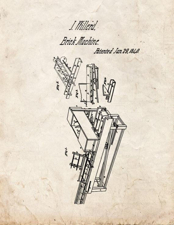 Patent Blueprint 3411 1 12 A4 Photo Print