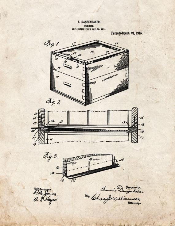 Patent Blueprint 3412 1 12 A4 Photo Print