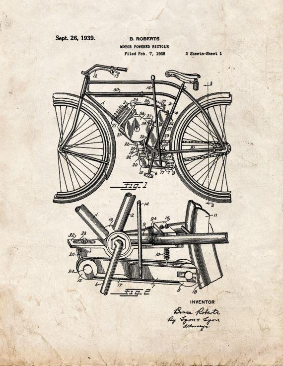 Patent Blueprint 3414 1 12 A4 Photo Print