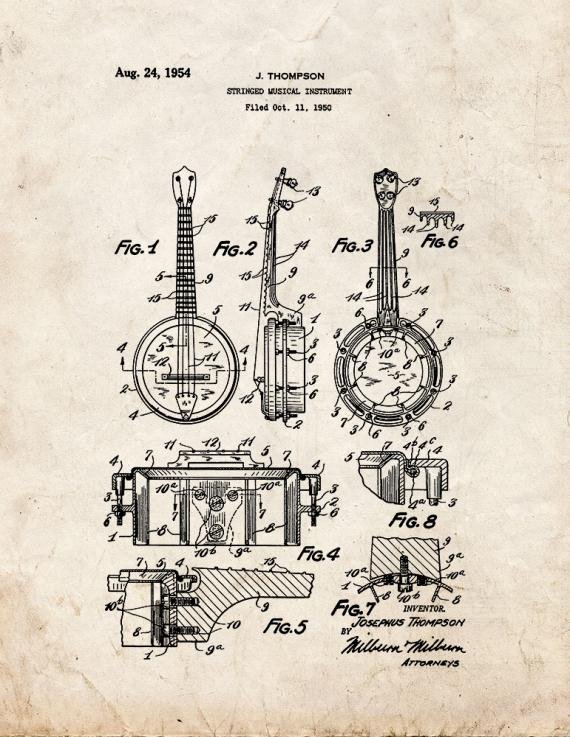 Patent Blueprint 3416 1 12 A4 Photo Print