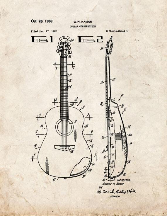 Patent Blueprint 3419 1 12 A4 Photo Print