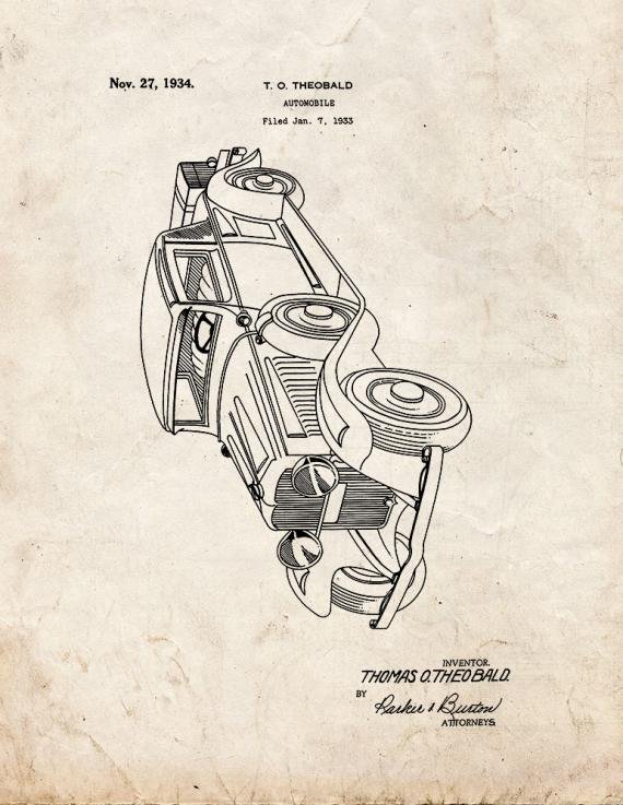 Patent Blueprint 342 1 12 A4 Photo Print