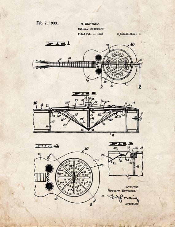 Patent Blueprint 3423 1 12 A4 Photo Print