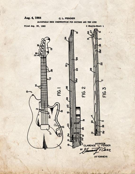 Patent Blueprint 3427 1 12 A4 Photo Print