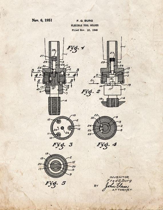 Patent Blueprint 3440 1 12 A4 Photo Print