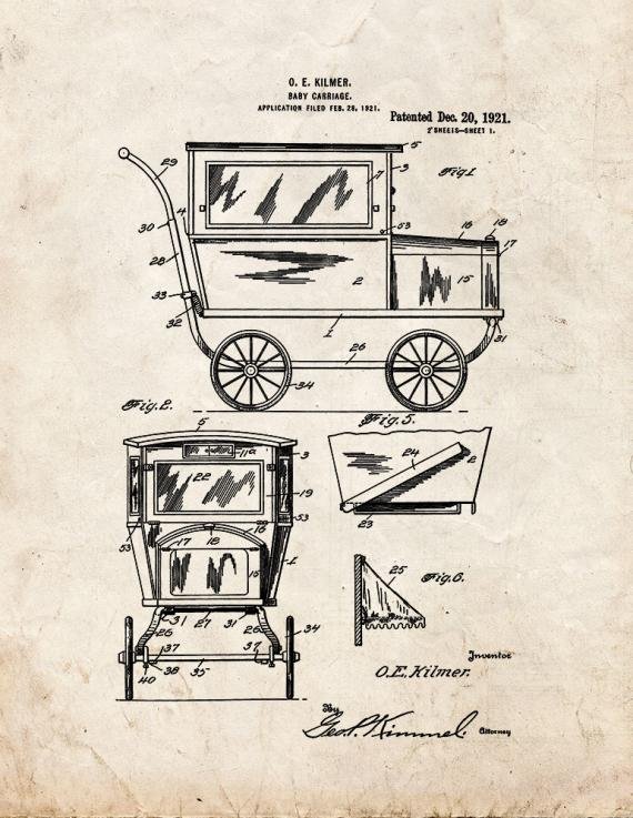 Patent Blueprint 3446 1 12 A4 Photo Print
