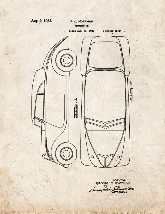 Patent Blueprint 345 1 12 A4 Photo Print