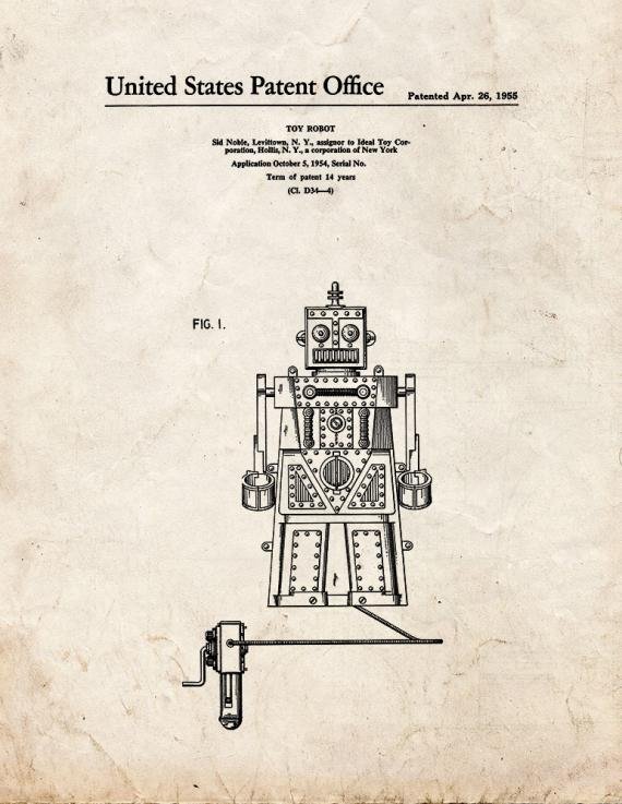 Patent Blueprint 3452 1 12 A4 Photo Print