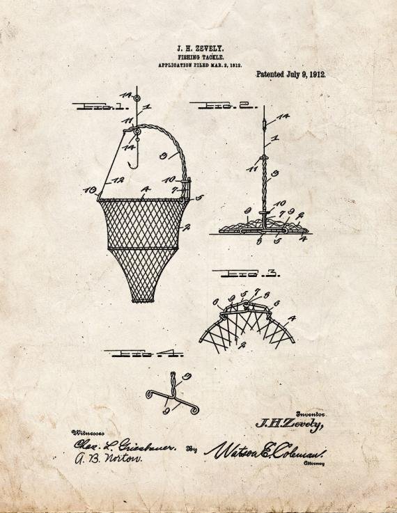 Patent Blueprint 3459 1 12 A4 Photo Print