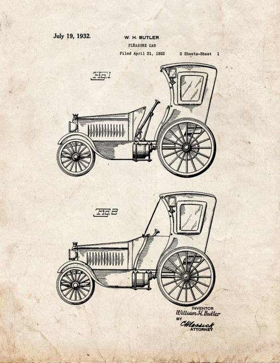 Patent Blueprint 346 1 12 A4 Photo Print
