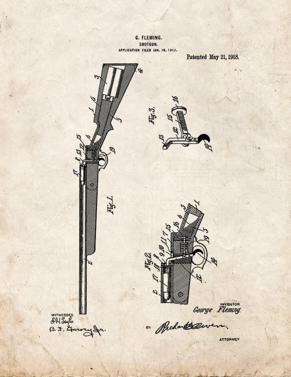 Patent Blueprint 3464 1 12 A4 Photo Print