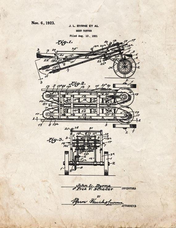 Patent Blueprint 3469 1 12 A4 Photo Print
