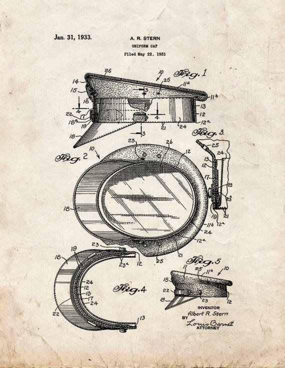 Patent Blueprint 3474 1 12 A4 Photo Print