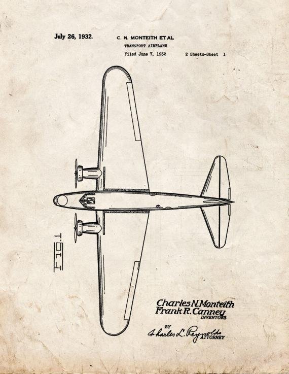 Patent Blueprint 348 1 12 A4 Photo Print
