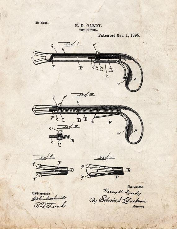 Patent Blueprint 3486 1 12 A4 Photo Print