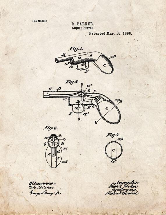 Patent Blueprint 3488 1 12 A4 Photo Print