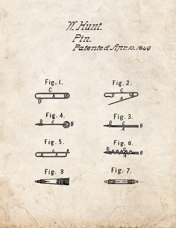 Patent Blueprint 3490 1 12 A4 Photo Print