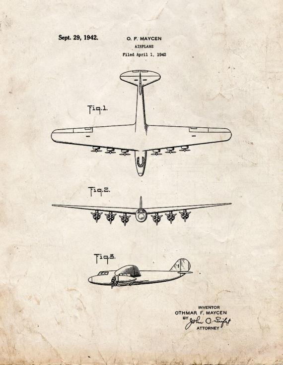 Patent Blueprint 350 1 12 A4 Photo Print