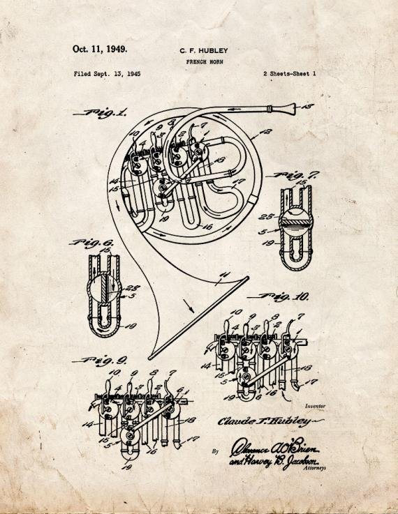 Patent Blueprint 3504 1 12 A4 Photo Print