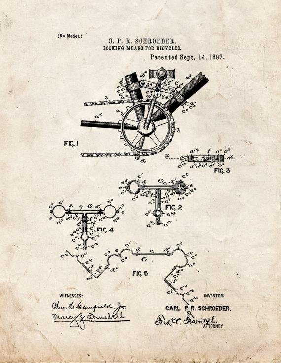 Patent Blueprint 3510 1 12 A4 Photo Print