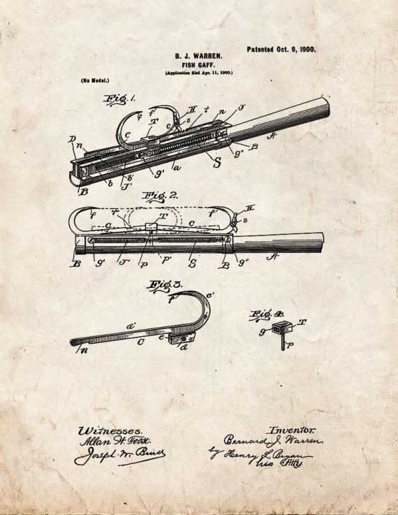 Patent Blueprint 3519 1 12 A4 Photo Print