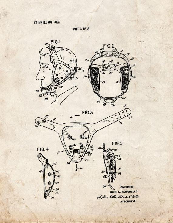 Patent Blueprint 3520 2 12 A4 Photo Print