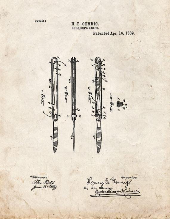 Patent Blueprint 3524 1 12 A4 Photo Print