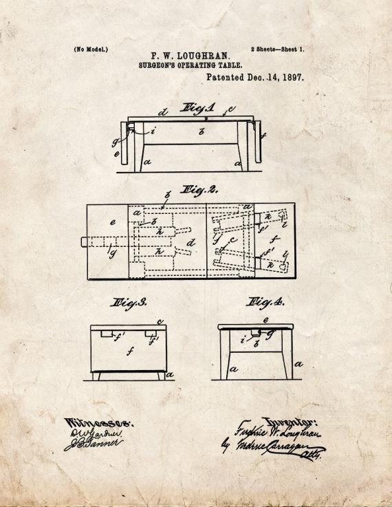 Patent Blueprint 3525 1 12 A4 Photo Print
