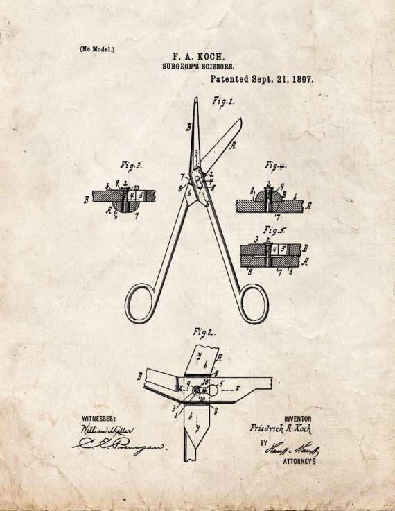 Patent Blueprint 3526 1 12 A4 Photo Print