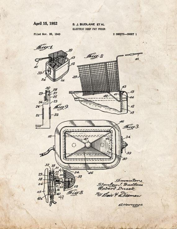 Patent Blueprint 3537 1 12 A4 Photo Print