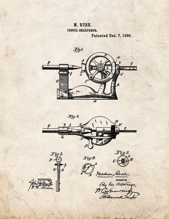 Patent Blueprint 3547 1 12 A4 Photo Print