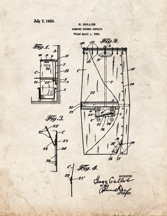 Patent Blueprint 3561 1 12 A4 Photo Print