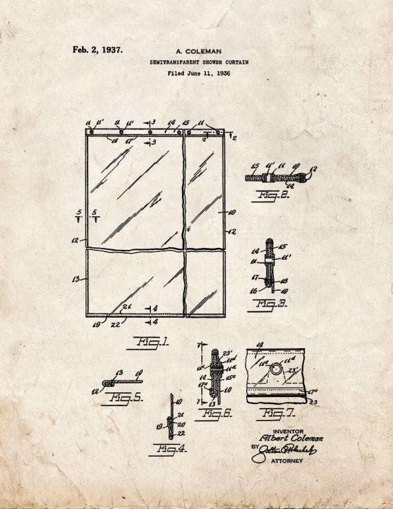 Patent Blueprint 3563 1 12 A4 Photo Print