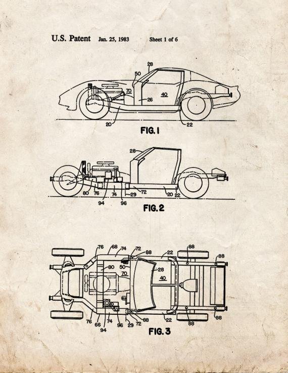 Patent Blueprint 3578 2 12 A4 Photo Print