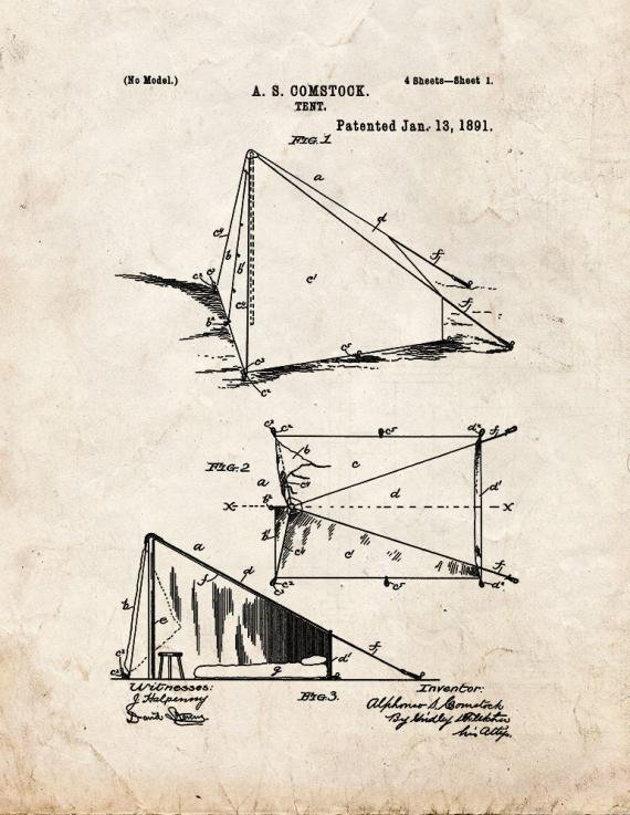 Patent Blueprint 3597 1 12 A4 Photo Print