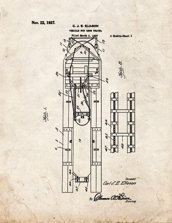 Patent Blueprint 3598 1 12 A4 Photo Print
