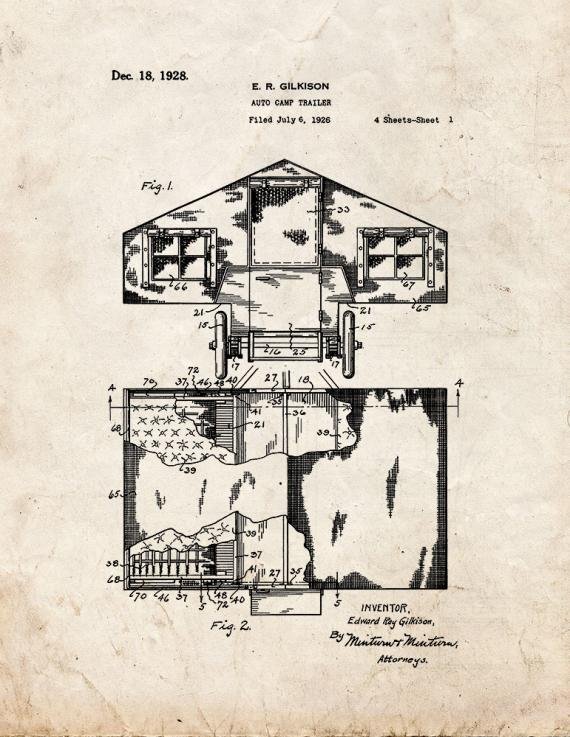Patent Blueprint 3599 1 12 A4 Photo Print