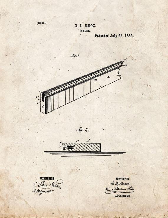 Patent Blueprint 3612 1 12 A4 Photo Print