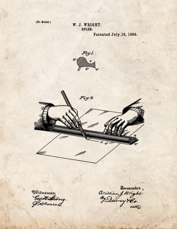 Patent Blueprint 3614 1 12 A4 Photo Print